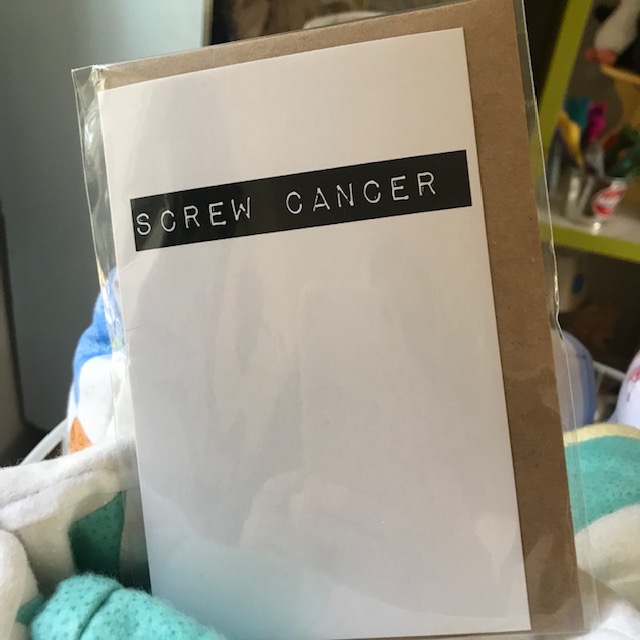 Screw Cancer Greeting Card Local Gift Shop